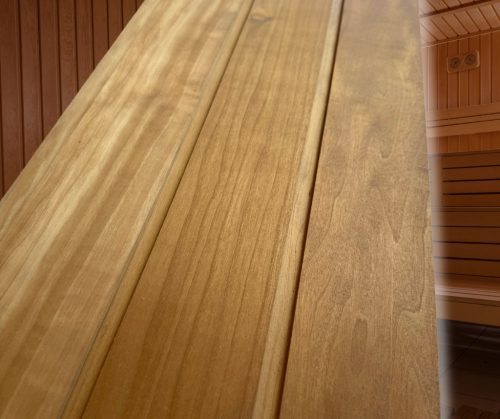 Thermowood Nyár Szauna Lambéria A min. 12x90 Csomómentes STS profil 1,5 m