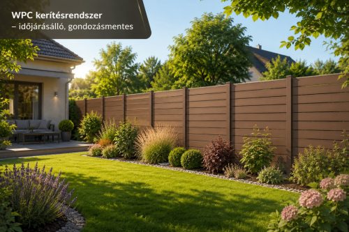 Haven Fence koextrudált zárt kerítéselem - mahagóni barna
