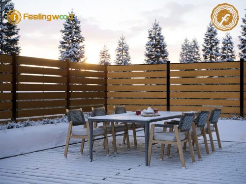 Lumi Fence koextrudált hézagos kerítéselem