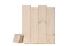 Festett lambéria svéd borovi 14x121 A-B min. White Harmony (fehér)